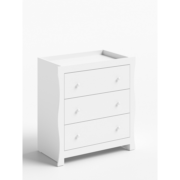 Little Acorns Traditional Changing Table Dresser - White