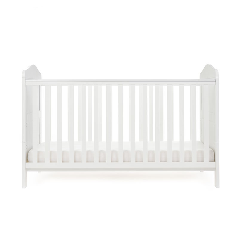 Whitby Cot Bed- White- Lowewst Level Height