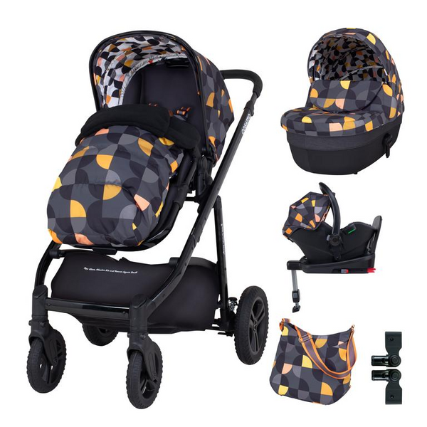 Cosatto Wow Continental Everything 3 in 1 Travel System Bundle (Incl. i-Size 0+ Car Seat & Base) - Debut