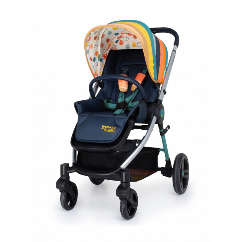 Cosatto Wowee i-Size 3 in 1 Travel System Bundle (Incl. i-Size 0+ Car Seat & Base) - Goody Gumdrops