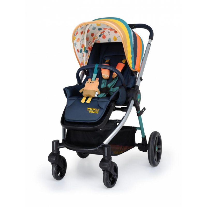 Cosatto Wowee i-Size 3 in 1 Travel System Bundle (Incl. i-Size 0+ Car Seat & Base) - Goody Gumdrops