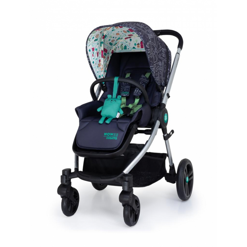 Cosatto Wowee Everything 3 in 1 Travel System Bundle (Incl. i-Size 0+ Car Seat & Base) - My Town