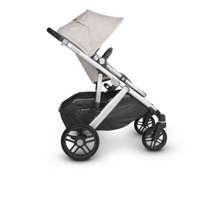 UppaBaby Vista Sierra Pushchair - Dune Knit/ Black Leather - Side View