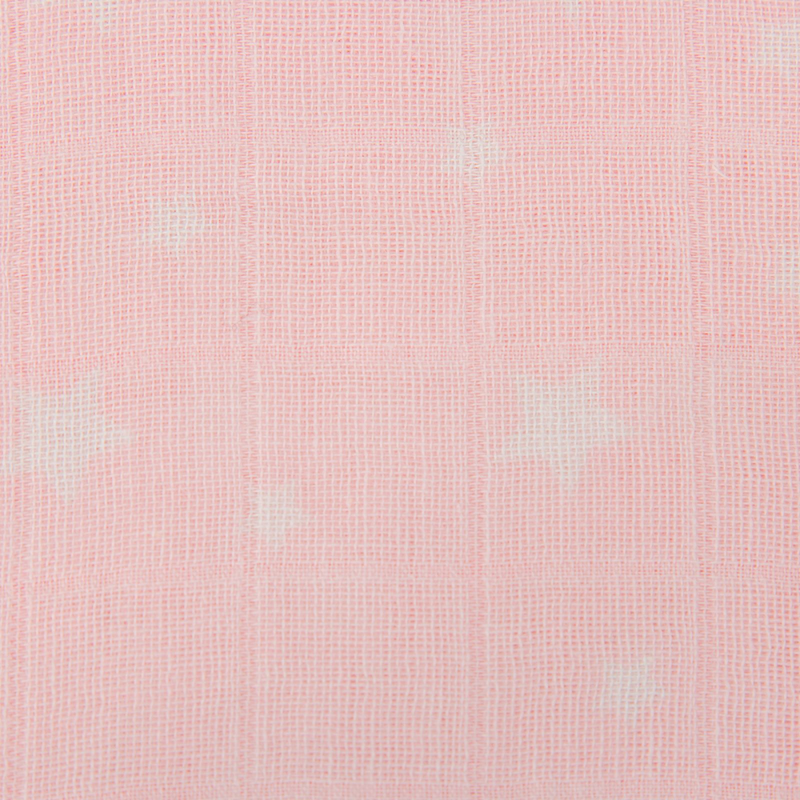 Mother&Baby 6 Pack Cotton Muslins - Pink Star__