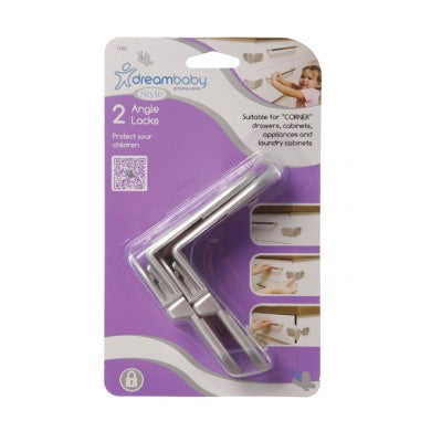 Dreambaby Angle Lock 2 Pack - Silver