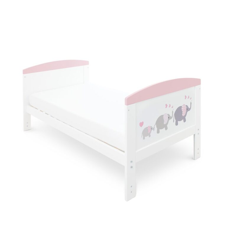 Babyhoot Coleby Style Cot Bed – Elephant Pink