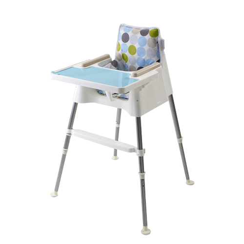 Beaba Cube Multifunctional Highchair – White and Turquoise