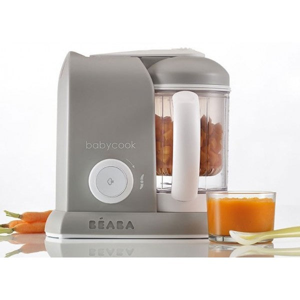 Beaba BabyCook Solo 4-in-1 Food Processor & FREE Multiportions Food Storage - Grey