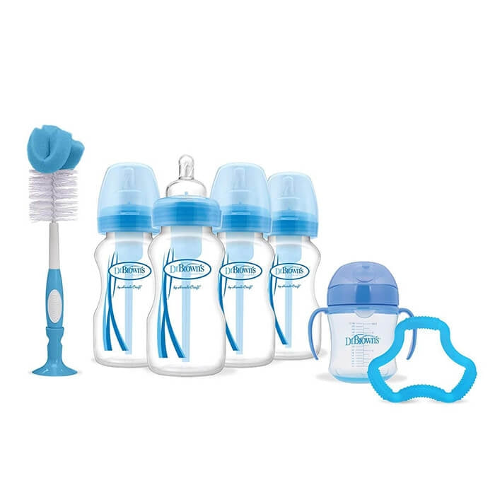 Dr Brown's Options 4 Bottle Gift Set - Blue