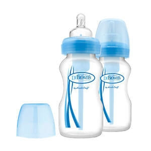 Dr Brown's Options Bottle - Twin Pack 270ml - Blue