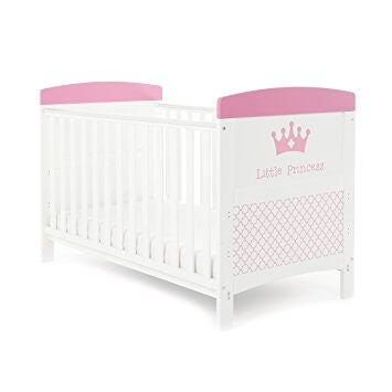 Obaby Grace Inspire Cot Bed and Foam Mattress - Little Princess