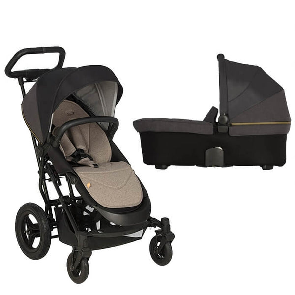 Micralite SmartFold Pushchair with AirFlow Carrycot - Carbon