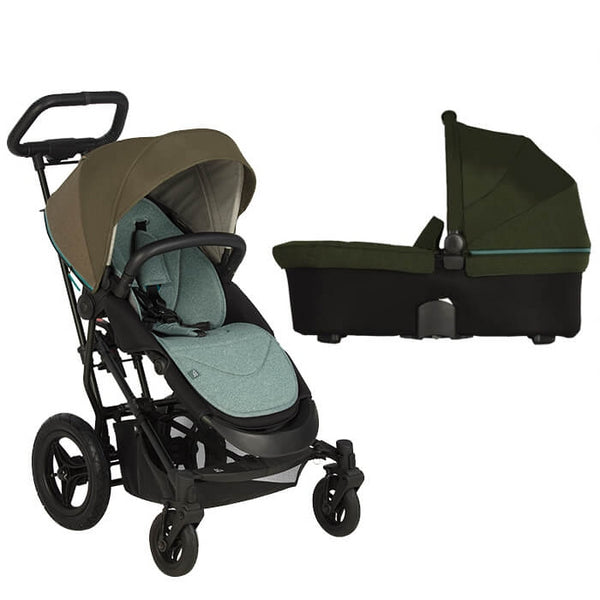 Micralite SmartFold Pushchair with AirFlow Carrycot  - Evergreen
