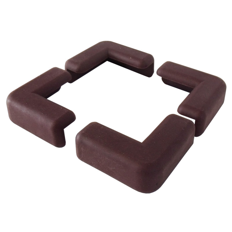 Ezy Child Safety Corner Protectors 4 Pack - Brown