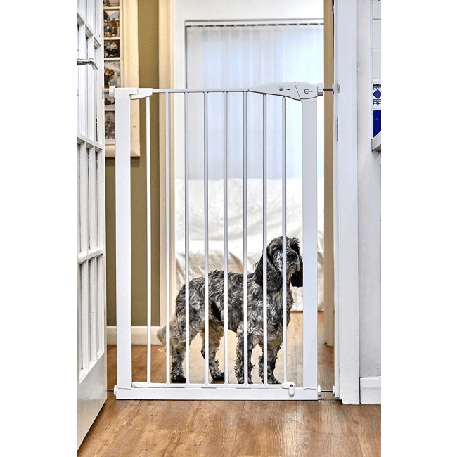 Callowesse Extra Tall Pet Gate - 75cm - 82cm Wide and 110cm Tall - White