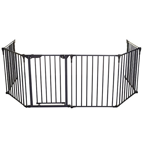 Dreambaby 3-in-1 Playpen Baby Gate & Fire Guard Converta Charcoal W380cm H74cm
