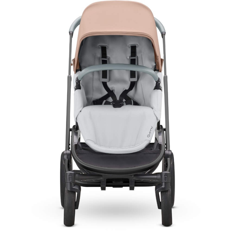 Quinny Hubb Stroller and Hux Carrycot – Cork on Grey/Grey