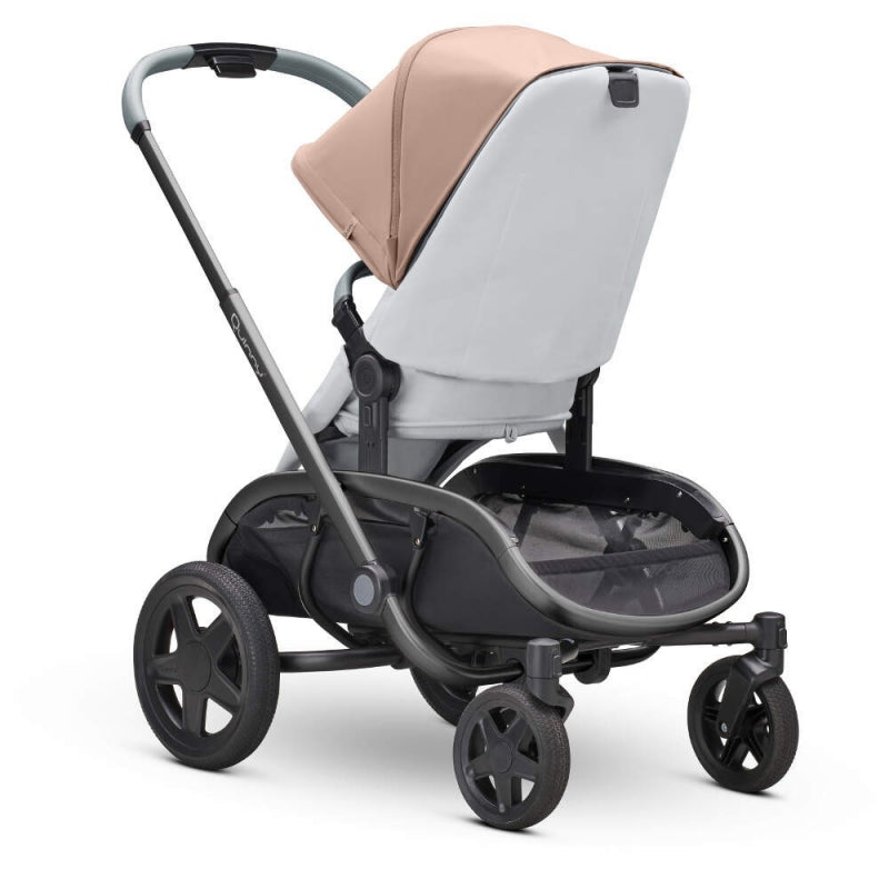 Quinny Hubb Stroller and Hux Carrycot - Cork on Grey/Grey
