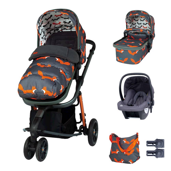 Cosatto Giggle 3 Marvellous Bundle & Hold Group 0+ Car Seat – Charcoal Mister Fox