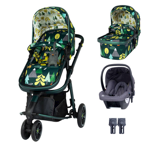 Cosatto Giggle 3 Travel System & Hold Group 0+ Car Seat Bundle – Into The Wild