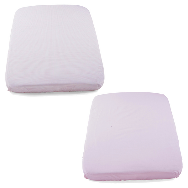 Chicco Next2Me Crib Fitted Sheets – Pink Pois (2 Pack)