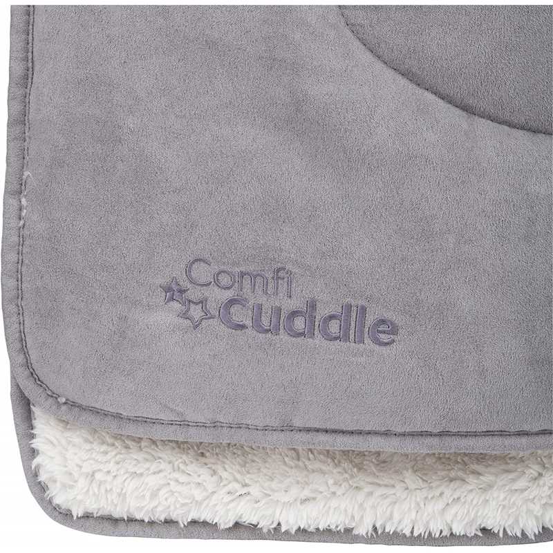 CuddleCo Comfi Reversible Baby Blanket – Pebble Grey