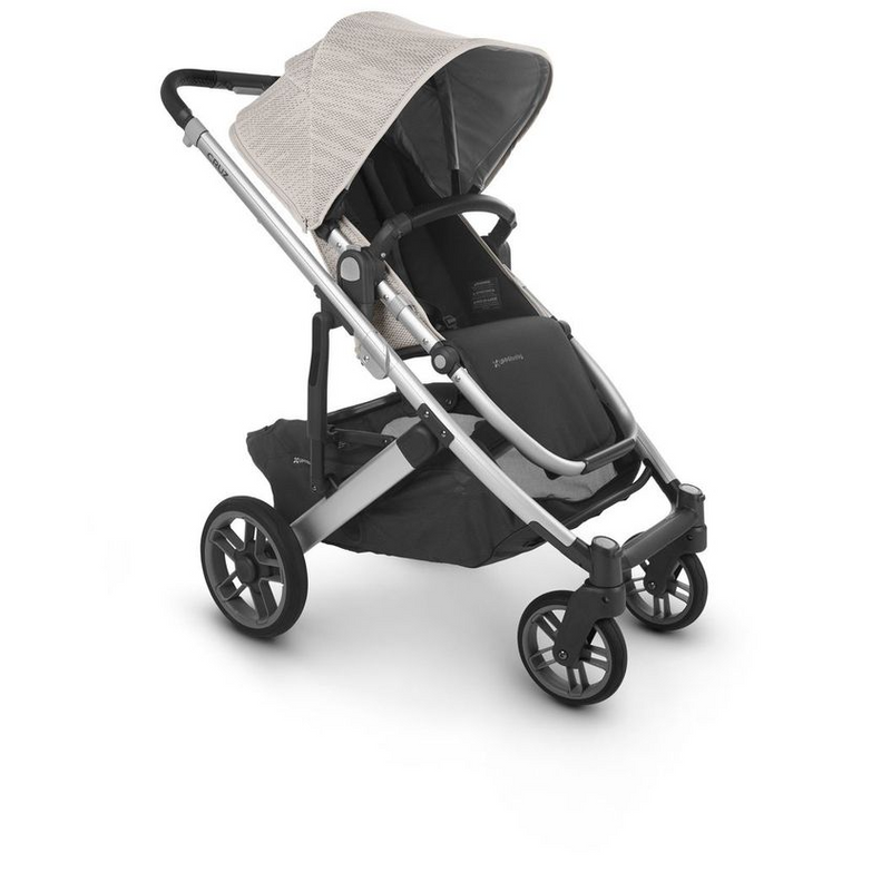 UppaBaby Cruz Sierra Pushchair - Dune Knit/Black Leather - Angled View
