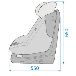 Maxi-Cosi AxissFix Car Seat - Dimensions