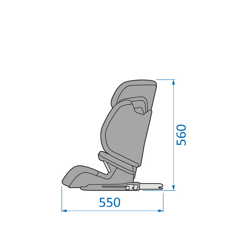 Maxi-Cosi Morion i-Size Car Seat - Dimensions