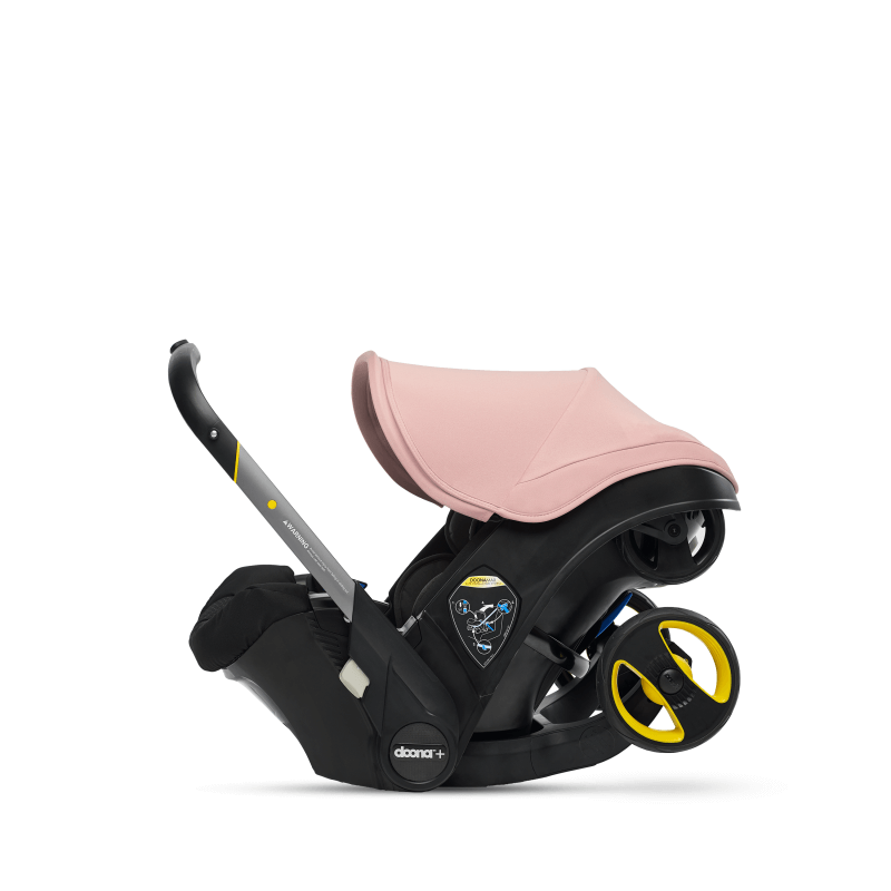Doona Group 0+ Car Seat Stroller + FREE Raincover & Changing Bag – Blush Pink