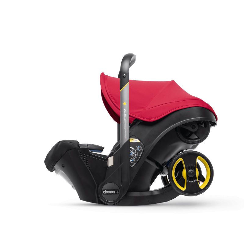 Doona Group 0+ Car Seat Stroller + FREE Raincover & Changing Bag – Flame Red