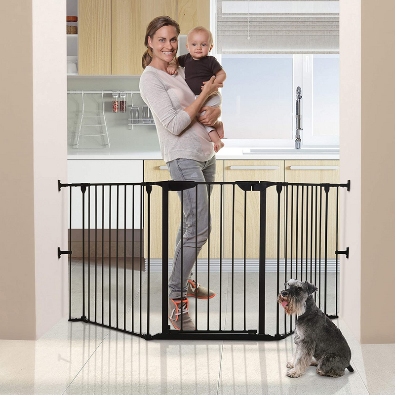 Dreambaby Newport 3 Panel Adapta-Gate – Black