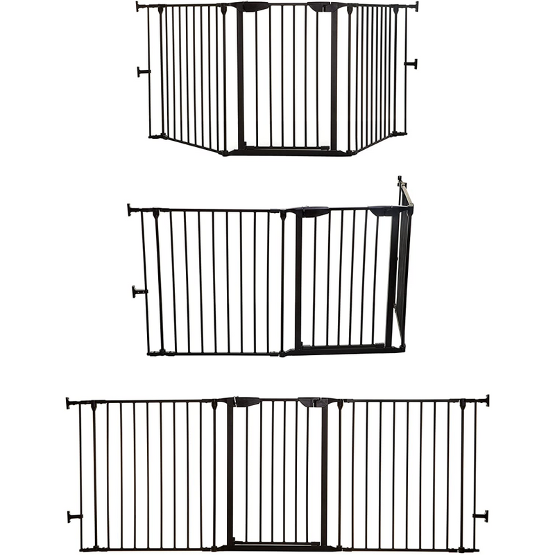 Dreambaby Newport 3 Panel Adapta-Gate – Black