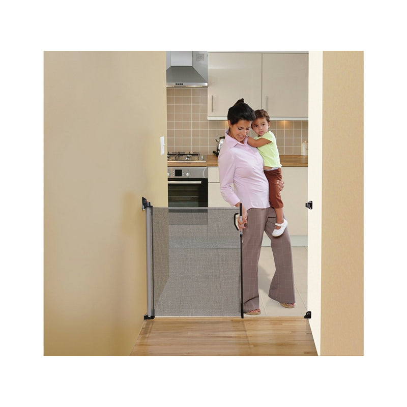 Dreambaby® Retractable Gate Fits Gaps Up To 140cm - Grey