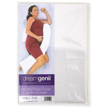 DreamGenii Pregnancy Pillowcase Cover – White