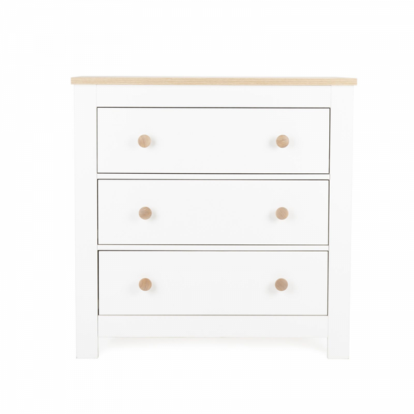 CuddleCo Luna Dresser White & Oak