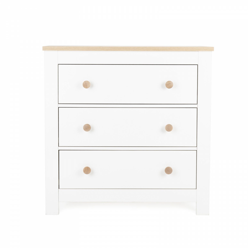 CuddleCo Luna Dresser White & Oak