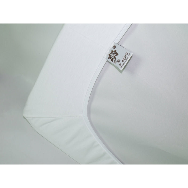 DK Glovesheet Organic - Next2Me Fitted Mattress Sheet - White