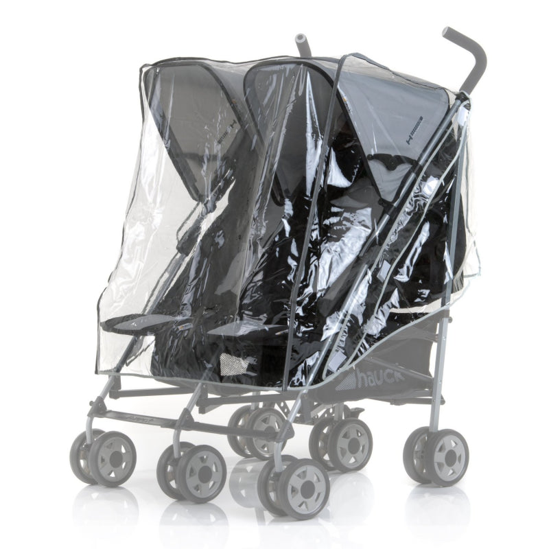 Hauck Double Rain Cover - Suitable for Turbo Duo / Roadster Strollers