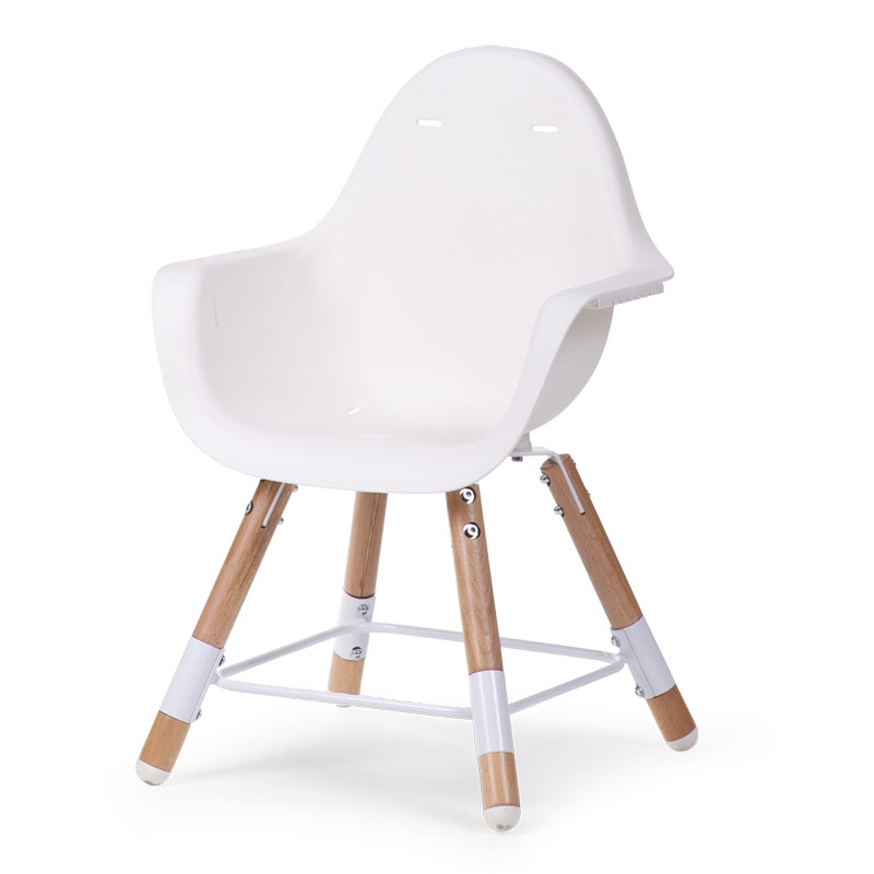 Childhome Evolu 2 Highchair and Tray – White