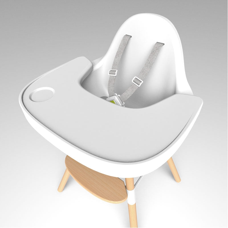 Childhome Evolu 2 Highchair and Tray - White