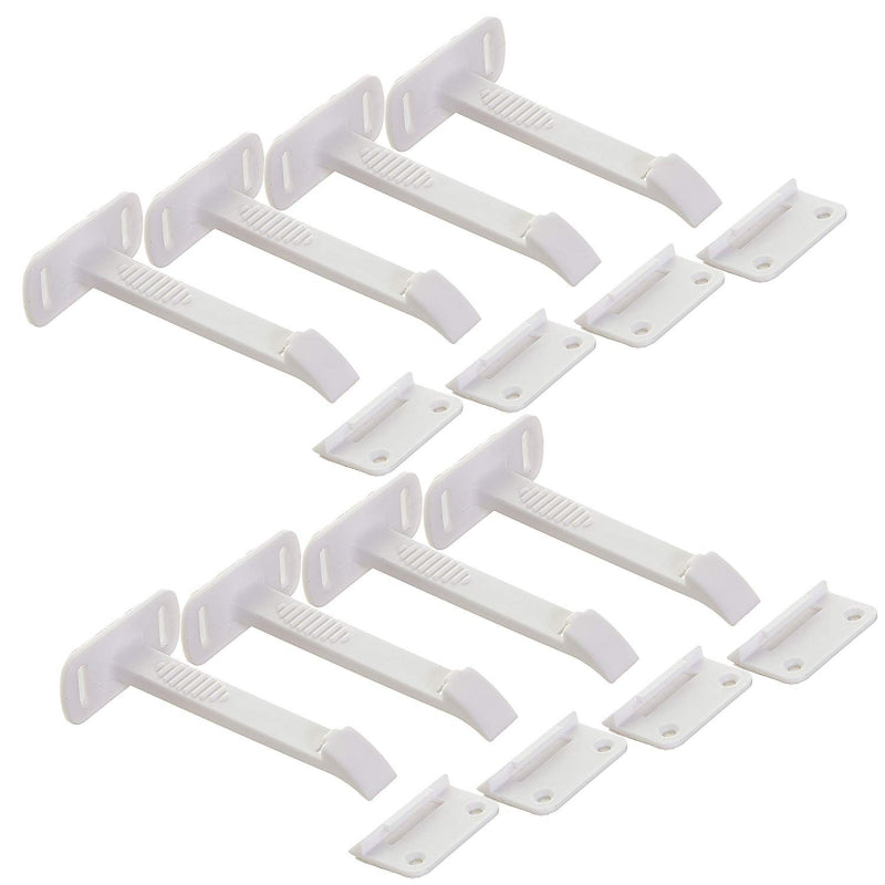 Dreambaby Long Adhesive Safety Latches - Pack of 8