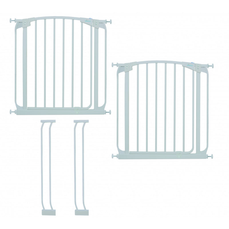 Dreambaby Safety Gate Bundle - Pack of 2 71cm - 82cm with 2x 9cm extensions