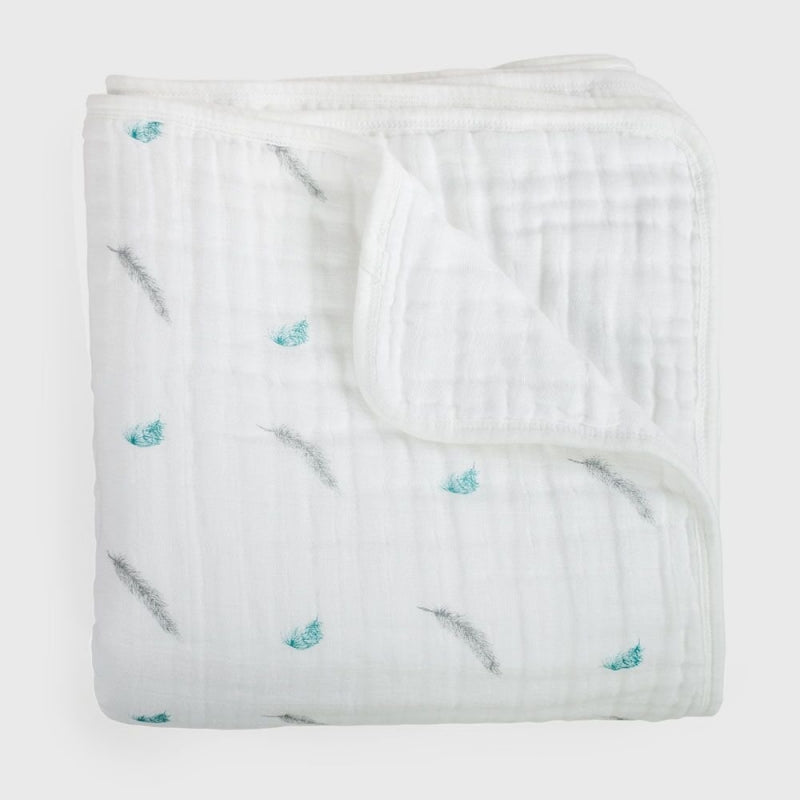 Petite Piccolo Luna Blanket - Feathers