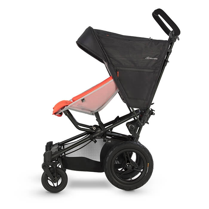 Micralite FastFold Compact Stroller and Essential Colour Pack - Black/Flouro