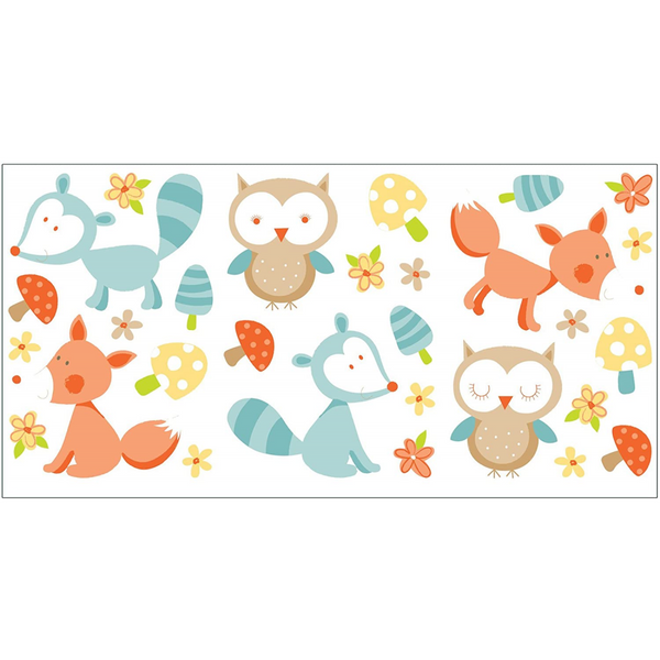 Forest Friends Wall Stickers – Colourful
