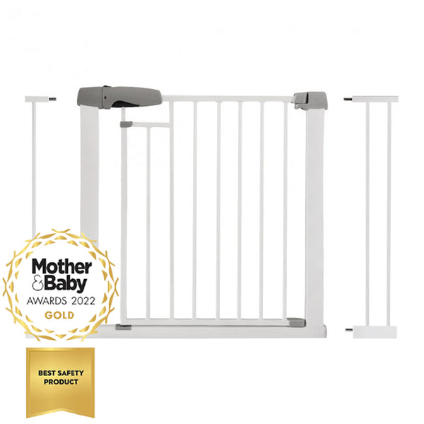Callowesse Freedom Child & Pet Pressure Fit Maglock Auto-Close Safety Gate | 97-104cm x H76cm Bundle including 7cm & 14cm Extension | Suitable for Doors and Stairs