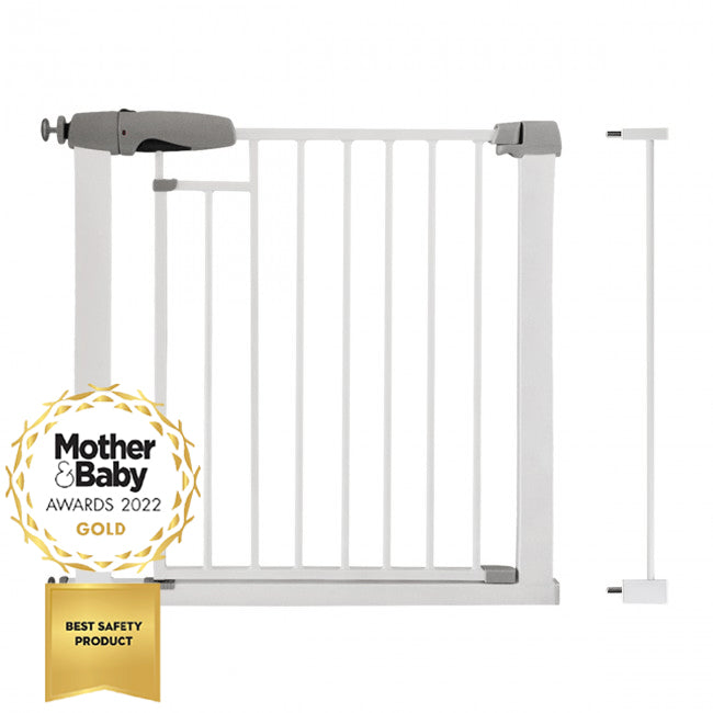 Callowesse Freedom Child & Pet Pressure Fit Maglock Auto-Close Safety Gate | 83-90cm x H76cm Bundle including 7cm Extension | Suitable for Doors and Stairs