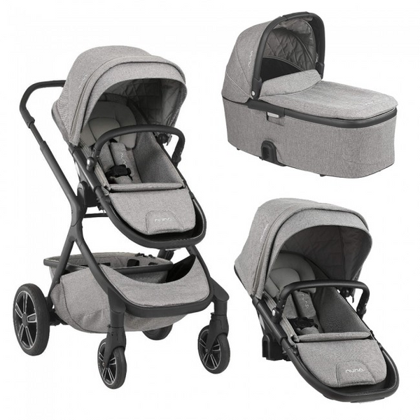 Nuna Demi Grow Double Pushchair and Carrycot – Frost