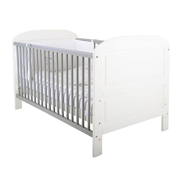 East Coast Angelina Cot Bed – White and Grey